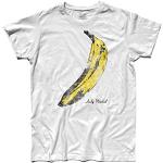 T-Shirt Herren Banane Inspiriert A Andy Warhol und Ai Velvet Underground - Weiß, L
