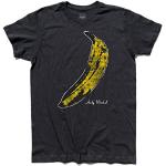 T-Shirt Herren Banane Inspiriert A Andy Warhol und Ai Velvet Underground - Schwarz, L