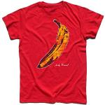 T-Shirt Herren Banane Inspiriert A Andy Warhol und Ai Velvet Underground - Rot, L
