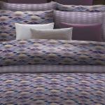 Violette Moderne Satinbettwäsche aus Mako-Satin 135x200 3-teilig 