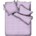 Violette Satinbettwäsche aus Mako-Satin 135x200 3-teilig 