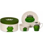 Reduziertes Grünes Froschkönig Porzellan-Geschirr aus Porzellan 3-teilig 