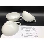 3x alte Tee/Kaffee Tasse weiß Form 2000 / 7A ️Arzberg Porzellan ️1947-70 D9,7cm
