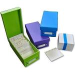 3x Lernbox Karteikasten DIN A8-3 Farben + 1200 Kar