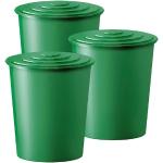 Grüne Regentonnen & Regenspeicher 301l - 400l aus Kunststoff mit Deckel 3-teilig 