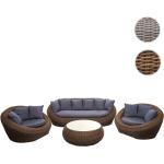 Braune Mendler Lounge Gartenmöbel & Loungemöbel Outdoor aus Polyrattan Breite 150-200cm, Höhe 50-100cm, Tiefe 50-100cm 
