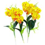 Gelbe Tropische Künstliche Orchideen 