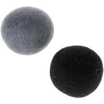 Schwarze Cosma Spielbälle & Spielmäuse aus Wolle 4-teilig 