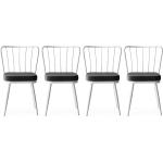 Reduzierte Graue Moderne Stuhl-Serie Breite 0-50cm, Höhe 0-50cm 4-teilig 