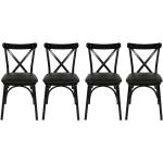 Reduzierte Schwarze Moderne Stuhl-Serie Breite 0-50cm, Höhe 0-50cm 