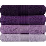 Reduzierte Violette Hanah Home Handtücher Sets aus Baumwolle 50x90 4-teilig 