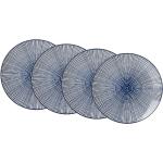 Reduzierte Blaue Moderne Ritzenhoff & Breker Royal Makoto Tassen & Untertassen matt aus Keramik mikrowellengeeignet 4-teilig 
