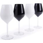 Reduzierte Schwarze Moderne Excelsa Weingläser aus Glas 4-teilig 