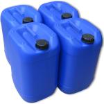 4 x25 Liter Kanister blau Camping Plastekanister Kunststoffkanister Behälter NEU