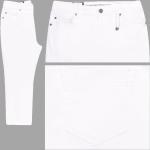 Weiße Anna Montana Capri-Jeans aus Denim für Damen 