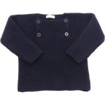 4023AL maglione bimbo boy IL GUFO baby wool sweater blue