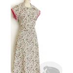 Rosa Blumenmuster Vintage Mini Partykleider für Damen 