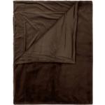 Schokoladenbraune ESSENZA HOME Furry Kuscheldecken & Wohndecken aus Textil 150x200 