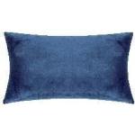 Blaue Pad Kissenbezüge & Kissenhüllen mit Reißverschluss aus Kunstfell 25x50 