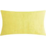 Gelbe Pad Kissenbezüge & Kissenhüllen mit Reißverschluss aus Kunstfell 25x50 