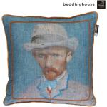 Pastellblaue Beddinghouse Van Gogh Sofakissen & Dekokissen aus Baumwolle 50x50 
