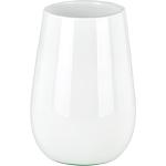 Weiße Moderne 30 cm Lambert Runde Große Vasen 22 cm aus Glas 