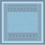Blaue Unifarbene Bassetti Runde Kuscheldecken & Wohndecken aus Baumwolle 260x260 