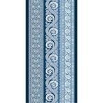 Blaue Bassetti Runde Strandlaken aus Baumwolle maschinenwaschbar 90x180 