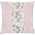 Rosa Blumenmuster Moderne Apelt Happy Easter Kissenbezüge & Kissenhüllen mit Reißverschluss aus Baumwolle Ostern 