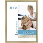 Goldene Nielsen Design Bilderrahmen matt aus Aluminium 18x24 