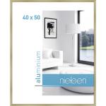 Goldene Nielsen Design Bilderrahmen matt aus Aluminium 40x50 