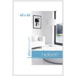 Weiße Nielsen Design Bilderrahmen glänzend aus Aluminium Querformat 60x40 