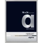 Silberne Nielsen Design Bilderrahmen matt aus Aluminium 18x24 