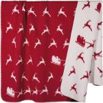 Reduzierte Rote Moderne Pad Kuscheldecken & Wohndecken mit Weihnachts-Motiv aus Textil 150x200 