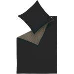 Schwarze Moderne Esprit Bettwäsche Sets & Bettwäsche Garnituren mit Reißverschluss aus Renforcé 135x200 