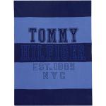 Blaue Moderne Tommy Hilfiger Bio Häkeldecken & Strickdecken 130x170 