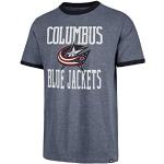 47 Brand Columbus Blue Jackets Belridge Ringer NHL T-Shirt Navy, XL