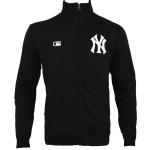 47 Brand MLB New York Yankees Stickerei Helix Track Jkt, schwarzes Herren-Sweatshirt