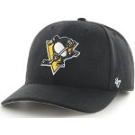 Schwarze Bestickte 47 Brand Pittsburgh Penguins Snapback-Caps mit Pinguinmotiv für Herren Einheitsgröße 