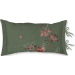 Grüne Blumenmuster Asiatische PIP Orientalische Sitzkissen aus Baumwolle 35x60 