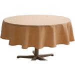 Peachfarbene Pichler Runde Runde Tischdecken 170 cm aus Textil 