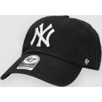 Schwarze 47 Brand New York Yankees Damenschirmmützen aus Baumwolle 