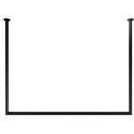 Reduzierte Schwarze Minimalistische Runde Wandgarderoben & Hängegarderoben Breite 100-150cm, Höhe 50-100cm 