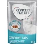 48x85g Sensitive Cats - in Soße Concept for Life Katzenfutter nass