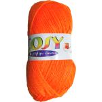 Orange Neon Wolle 4-teilig 