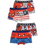 Bunte Spiderman Boxershorts für Kinder für Jungen Größe 110 4-teilig 