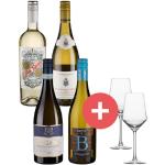 4er-Paket Weißwein + GRATIS Schott-Zwiesel Gläser - Weinpakete