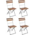 Reduzierte Hellbraune Linder Exclusiv Gartenstühle Metall lackiert aus Metall Breite 0-50cm, Höhe 50-100cm, Tiefe 0-50cm 4-teilig 
