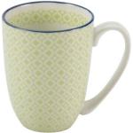 Grüne Mediterrane Kaffeetassen-Sets 300 ml aus Keramik 4-teilig 