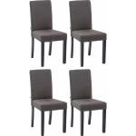 Reduzierte Dunkelgraue Moderne CLP Trading Esszimmerstühle ohne Armlehne aus Stoff Breite 0-50cm, Höhe 0-50cm, Tiefe 0-50cm 4-teilig 